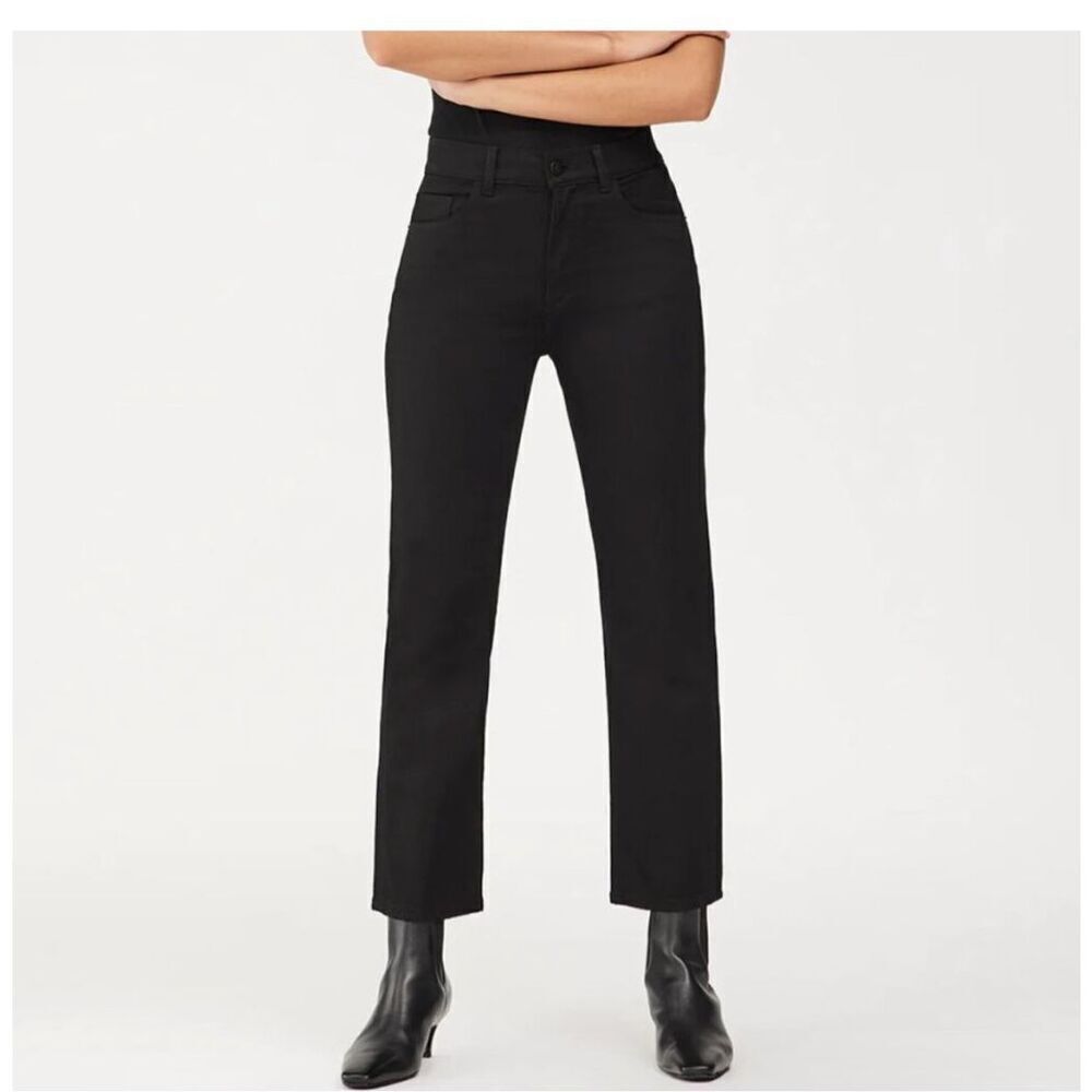 DL1961 Patti straight high rise vintage ankle black 30